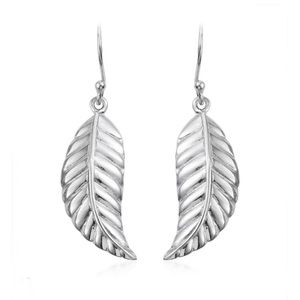 925 Sterling Silver Leaf Earrings